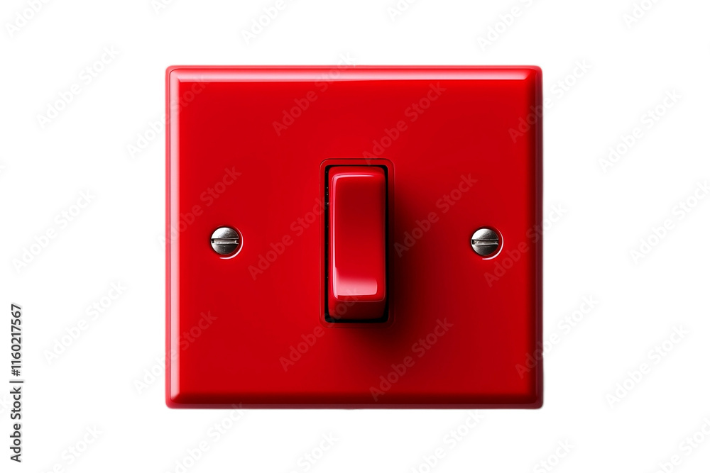 High-Tech Switch Design on Clean White Background High-Tech Switch Design on Clean White Background