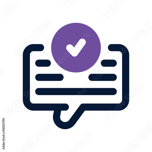 accept icon. vector dual tone icon for your website, mobile, presentation, and logo design.