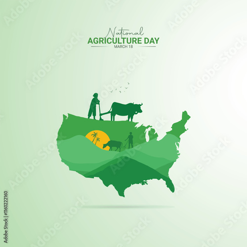 National Agriculture Day Creative Design. farmers day for a social media poster