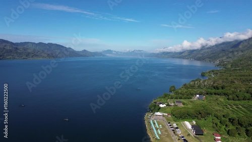 Camping by the Side of Lake Laut Tawar photo