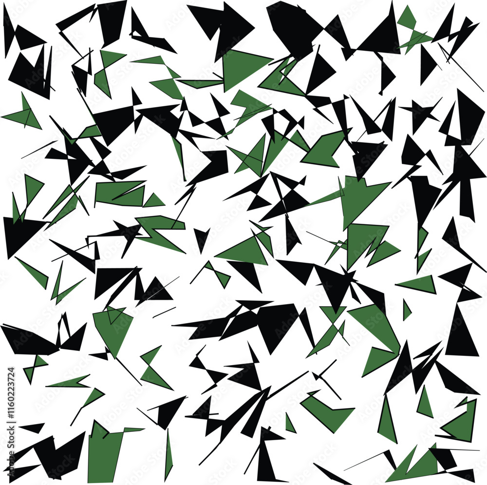 Abstract Geometric Pattern: Shattered Triangles Design Abstract Geometric Pattern: Shattered Triangles Design