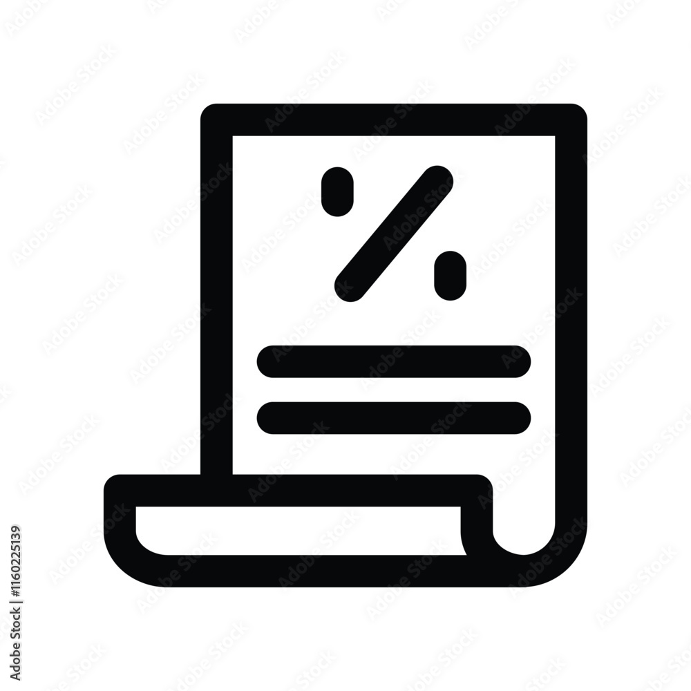 tax form icon. vector line icon for your website, mobile, presentation, and logo design. tax form icon. vector line icon for your website, mobile, presentation, and logo design.