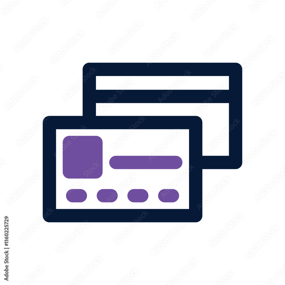 credit card icon. vector dual tone icon for your website, mobile, presentation, and logo design. credit card icon. vector dual tone icon for your website, mobile, presentation, and logo design.