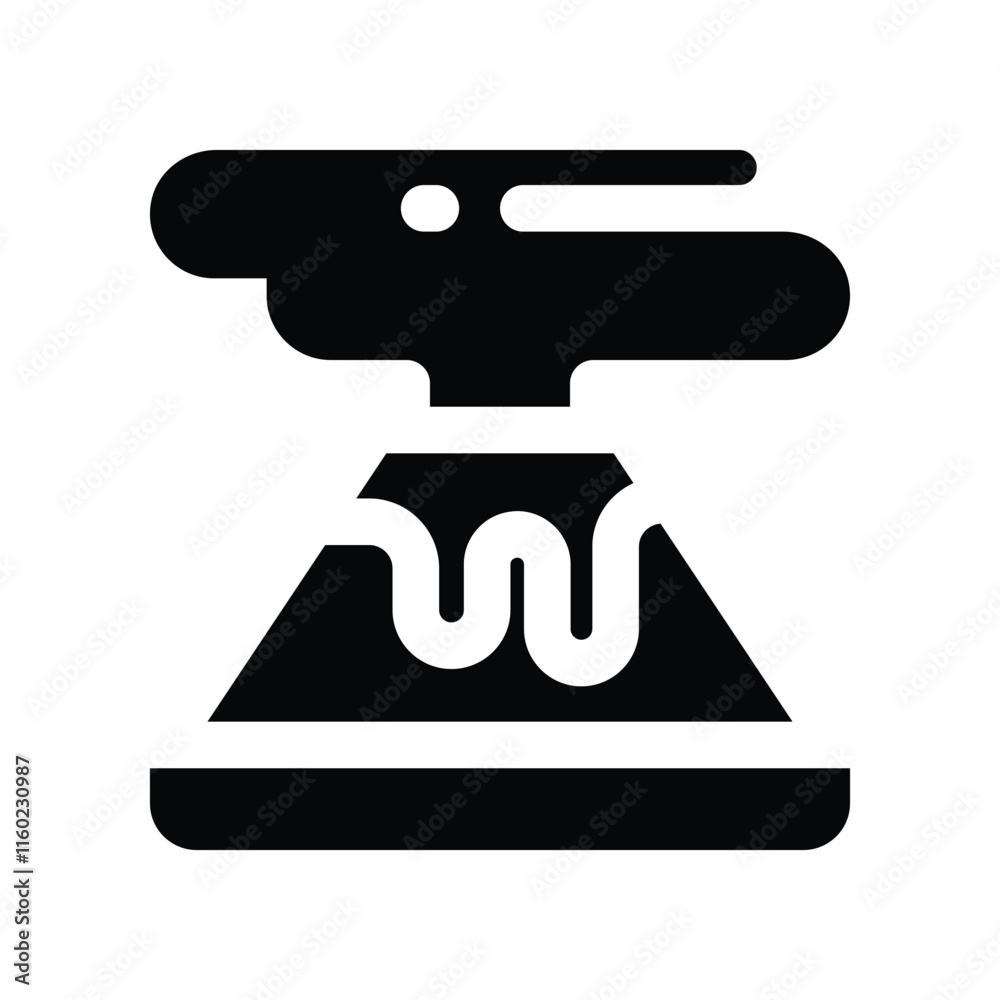 volcano icon. vector glyph icon for your website, mobile, presentation, and logo design.