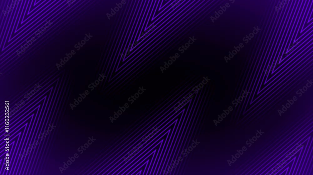 Purple color multiple repeating lines moving in arrow shape with blank space modern design loop able dark geometrical background Purple color multiple repeating lines moving in arrow shape with blank space modern design loop able dark geometrical background