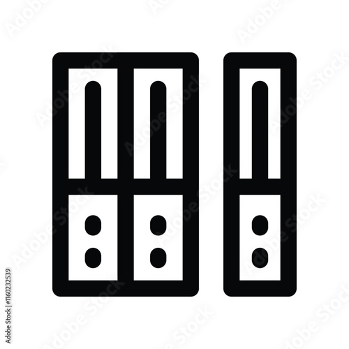 folder icon. vector line icon for your website, mobile, presentation, and logo design.