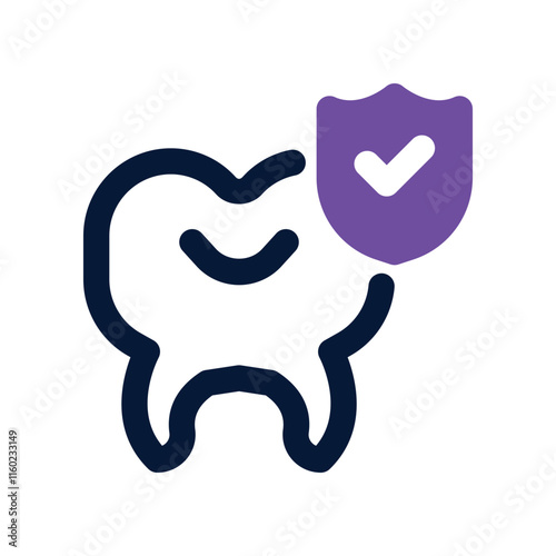 dental insurance icon. vector dual tone icon for your website, mobile, presentation, and logo design.