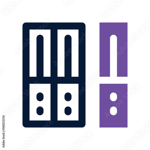 folder icon. vector dual tone icon for your website, mobile, presentation, and logo design.
