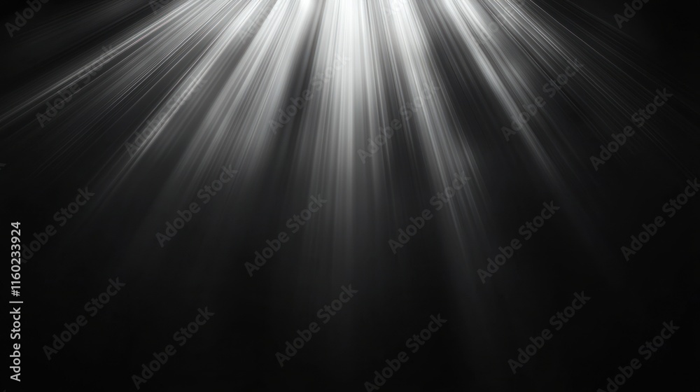 Bright light rays on black background. Bright light rays on black background.
