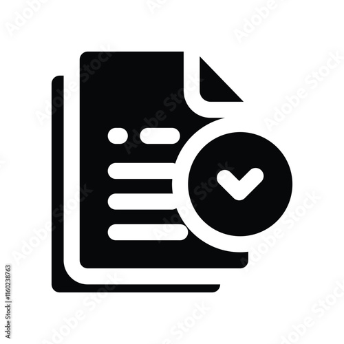 test icon. vector glyph icon for your website, mobile, presentation, and logo design.