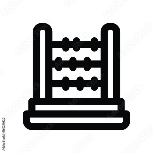 abacus icon. vector line icon for your website, mobile, presentation, and logo design.