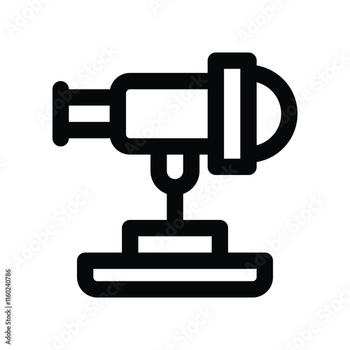 telescope icon. vector line icon for your website, mobile, presentation, and logo design.