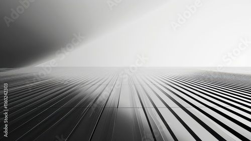 Tranquil Horizon. Peaceful Symmetry in Black and White
