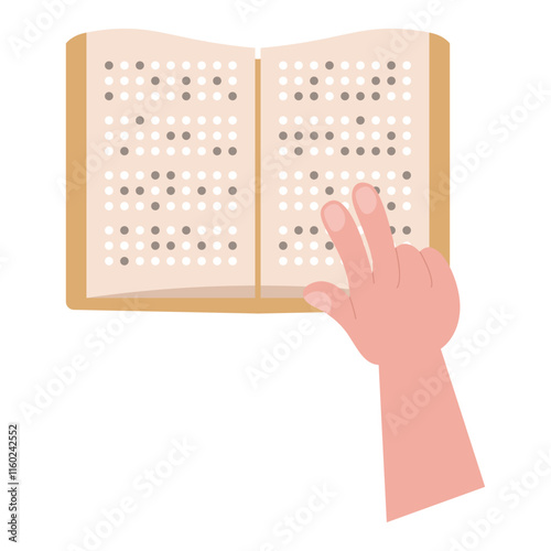 Braille Book with Hands