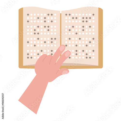 Braille Book with Hands
