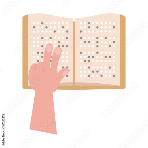 Braille Book with Hands