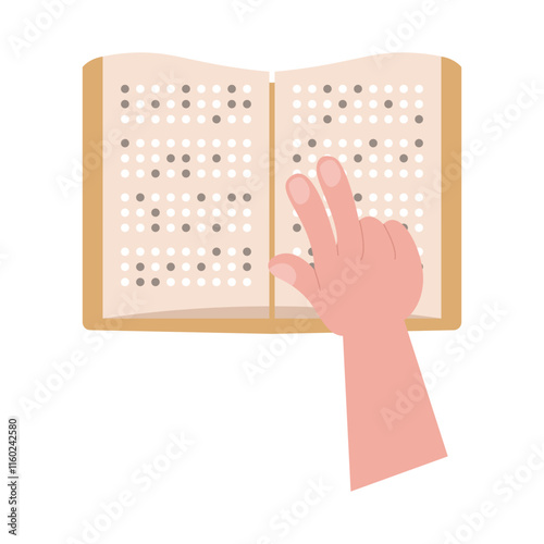 Braille Book with Hands