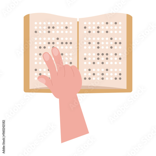 Braille Book with Hands