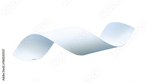  White curl ribbon isolated