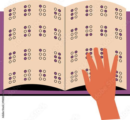Braille Book with Hands