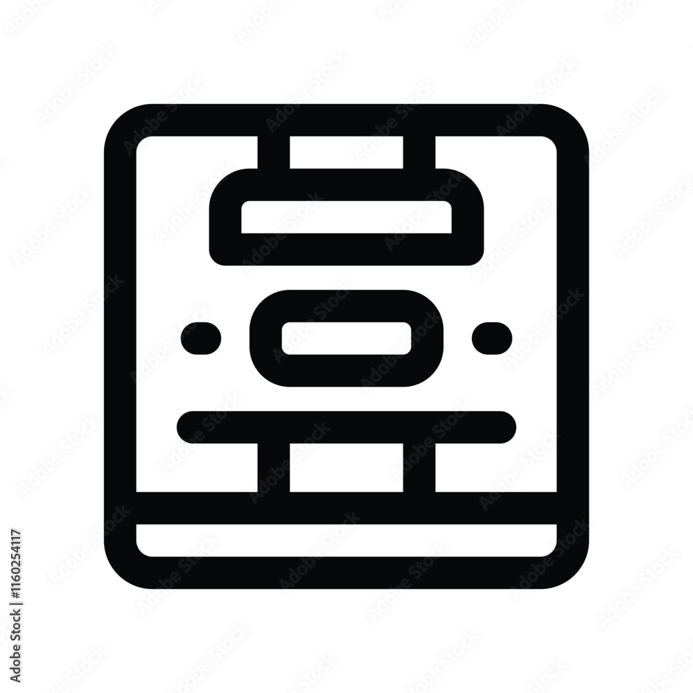 press machine icon. vector line icon for your website, mobile, presentation, and logo design. press machine icon. vector line icon for your website, mobile, presentation, and logo design.