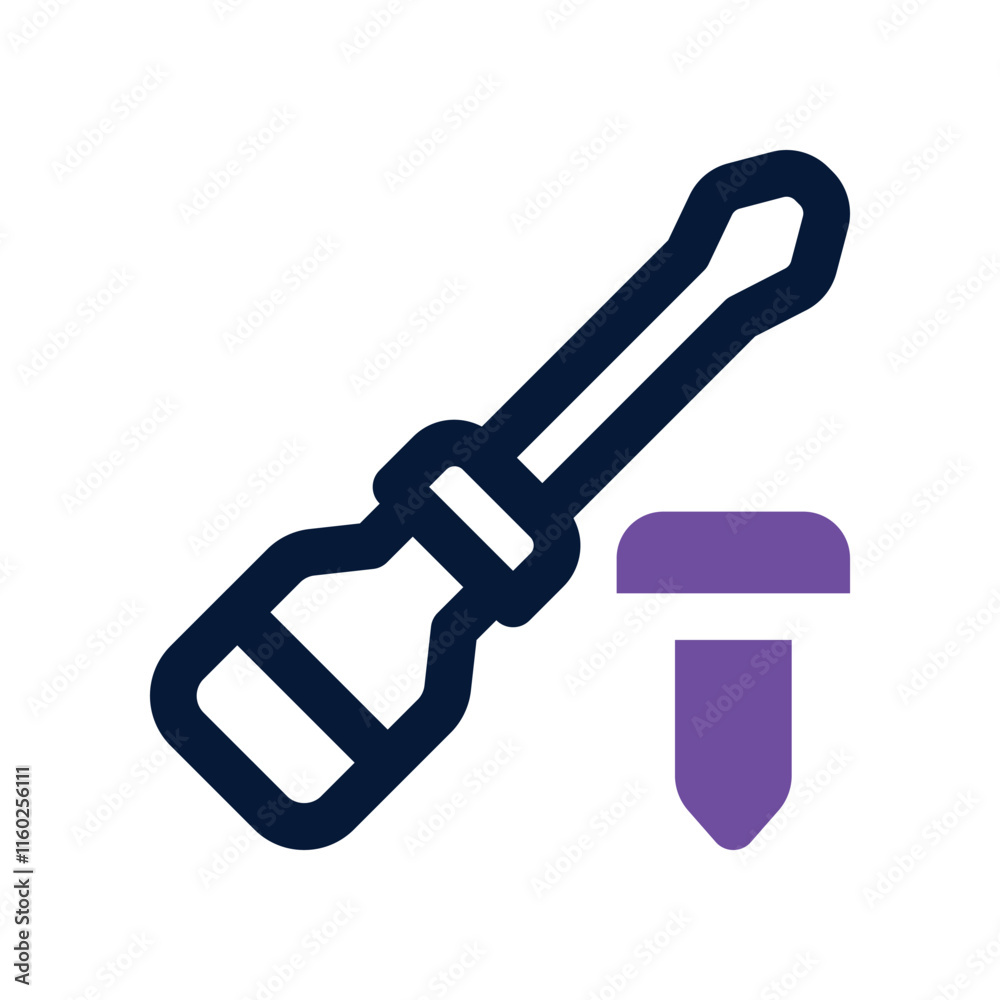screwdriver icon. vector dual tone icon for your website, mobile, presentation, and logo design. screwdriver icon. vector dual tone icon for your website, mobile, presentation, and logo design.