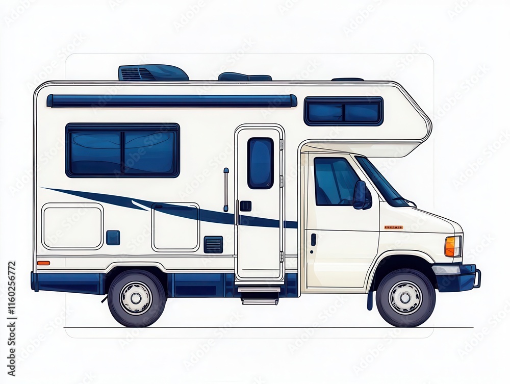 An RV blueprint featuring an underchassis storage system for additional gear An RV blueprint featuring an underchassis storage system for additional gear