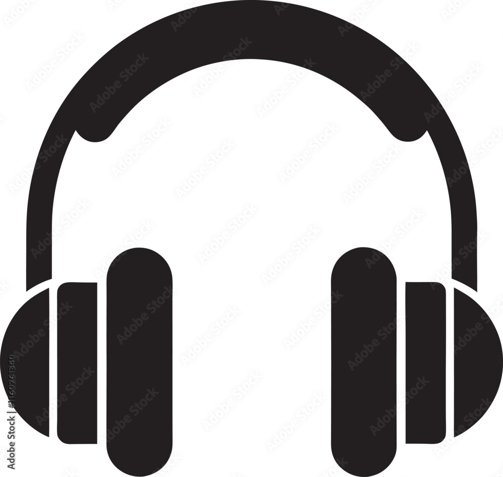Print
Headphones black silhouette vector, isolated on white background. Vector illustration. Print
Headphones black silhouette vector, isolated on white background. Vector illustration.