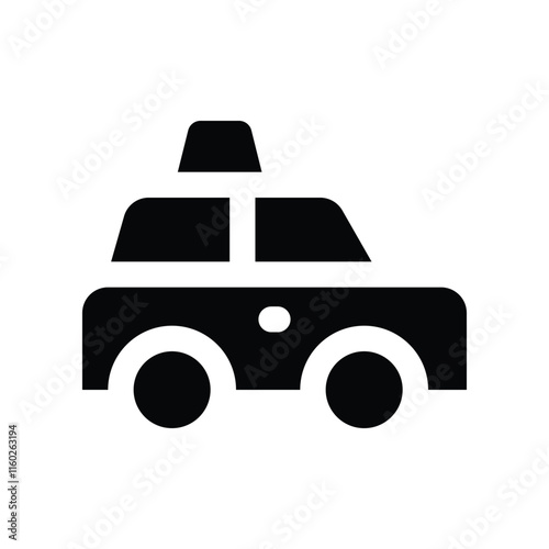 taxi icon. vector glyph icon for your website, mobile, presentation, and logo design.