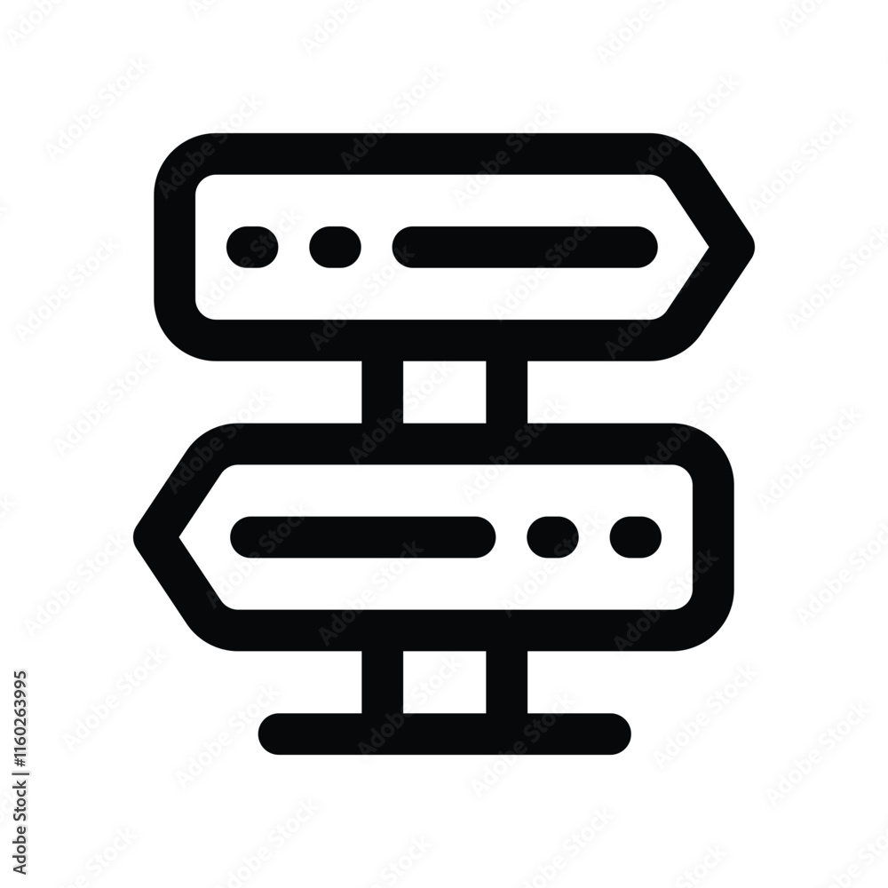 road sign icon. vector line icon for your website, mobile, presentation, and logo design. road sign icon. vector line icon for your website, mobile, presentation, and logo design.