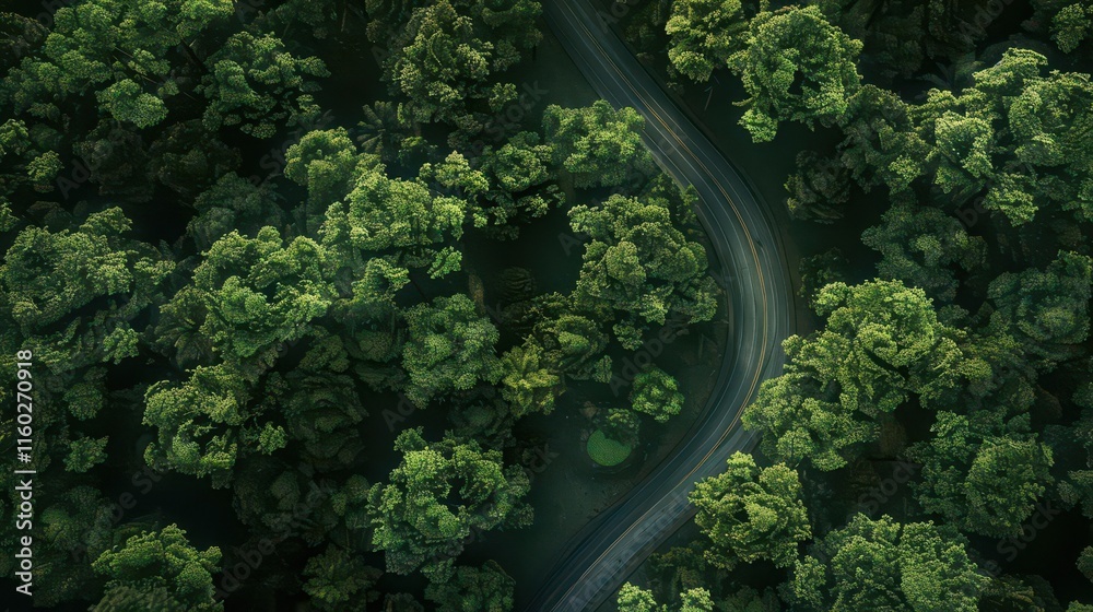 Serene Forest Canopy. Tranquil woodland scenery concept Serene Forest Canopy. Tranquil woodland scenery concept