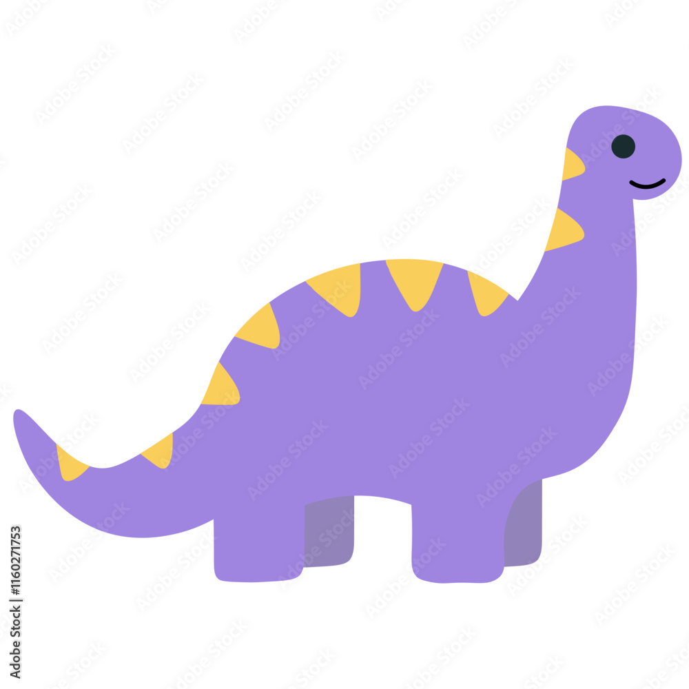 Naklejka premium Cute Dinosaur Illustration