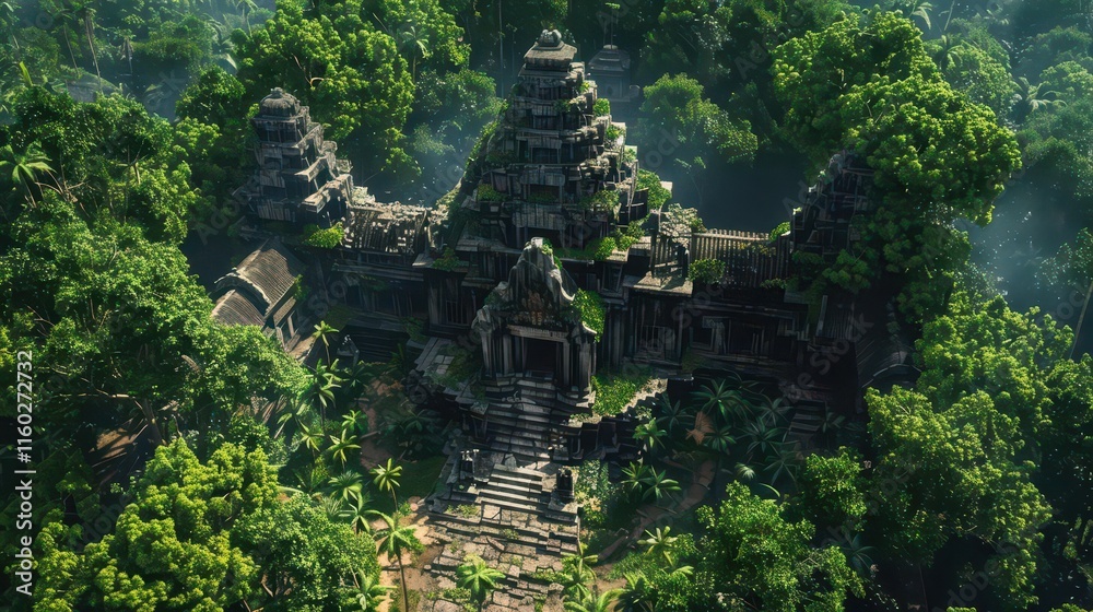 Serene Nature. Harmonious blend of plant life and rural allure concept Serene Nature. Harmonious blend of plant life and rural allure concept