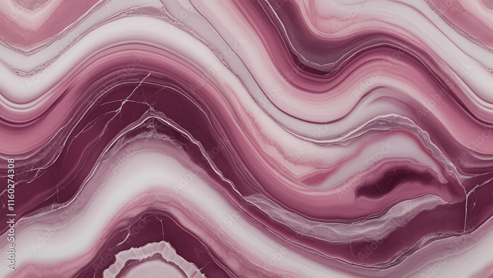 Obraz premium Swirling red and white marble pattern showing intricate lines and textures from various layers of stone