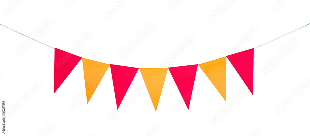Obraz premium Birthday flag party border Decoration