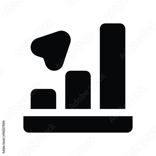 profit icon. vector glyph icon for your website, mobile, presentation, and logo design.