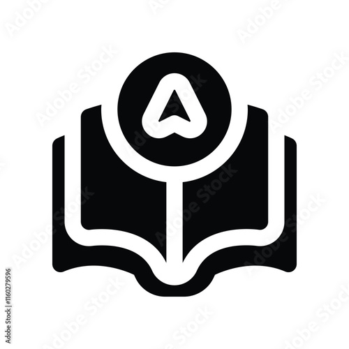 education icon. vector glyph icon for your website, mobile, presentation, and logo design.
