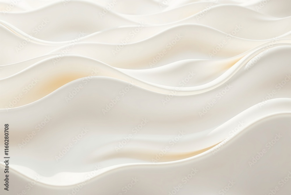Obraz premium Abstract Gentle Waves of Creamy Textures in Soft Light