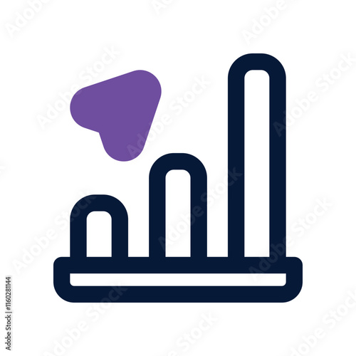 profit icon. vector dual tone icon for your website, mobile, presentation, and logo design.