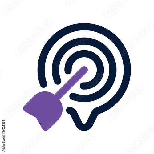target icon. vector dual tone icon for your website, mobile, presentation, and logo design.