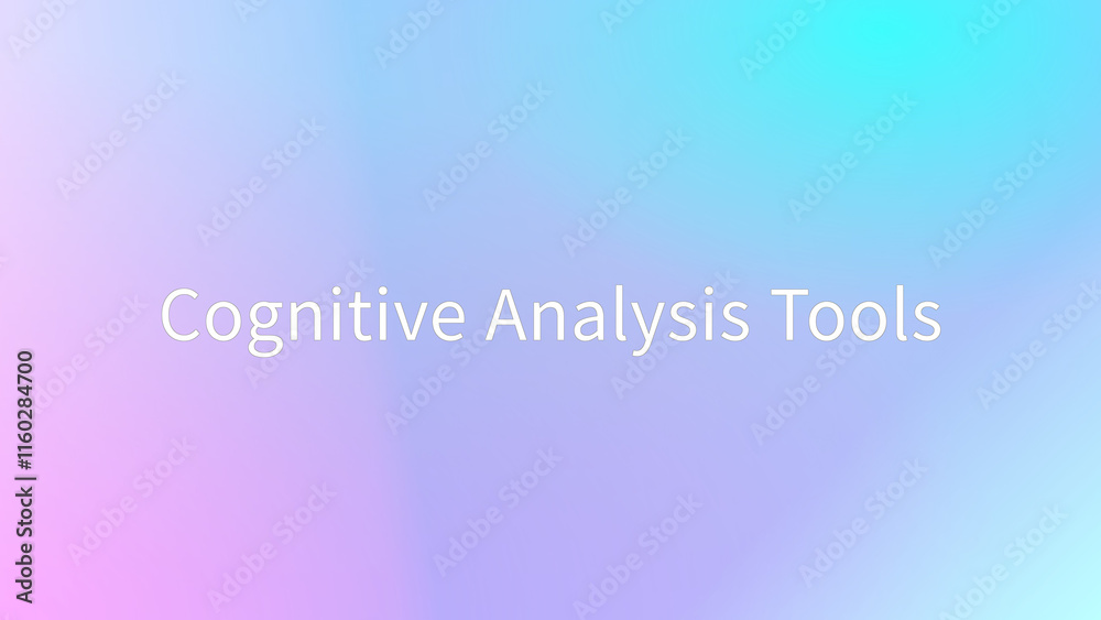 Cognitive Analysis Tools のグラデーション背景イラスト Cognitive Analysis Tools のグラデーション背景イラスト