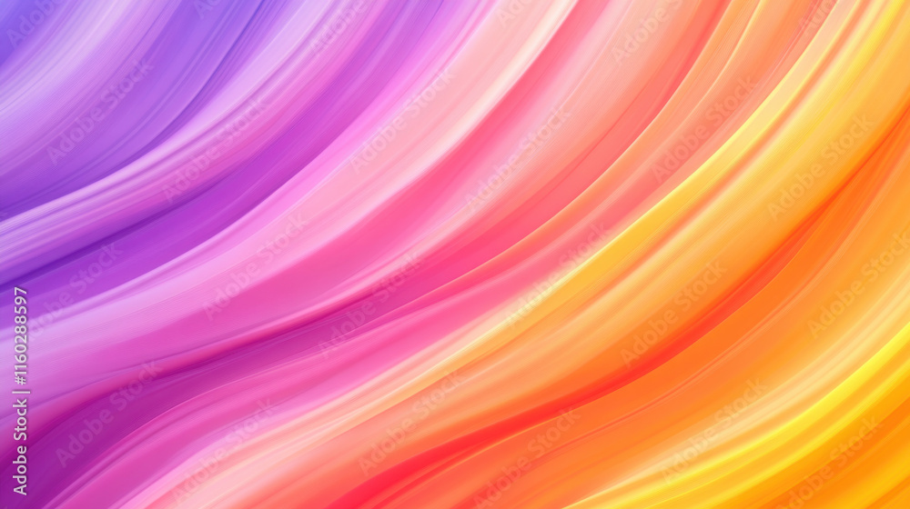 Fototapeta premium Soft pastel waves in pink and blue, perfect for a wallpaper or background