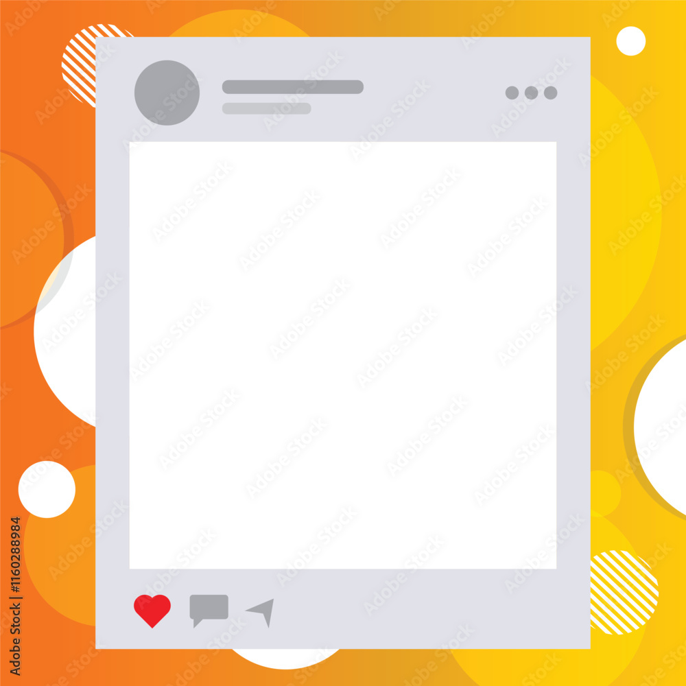 Naklejka premium Twibbon Template Transparent Background