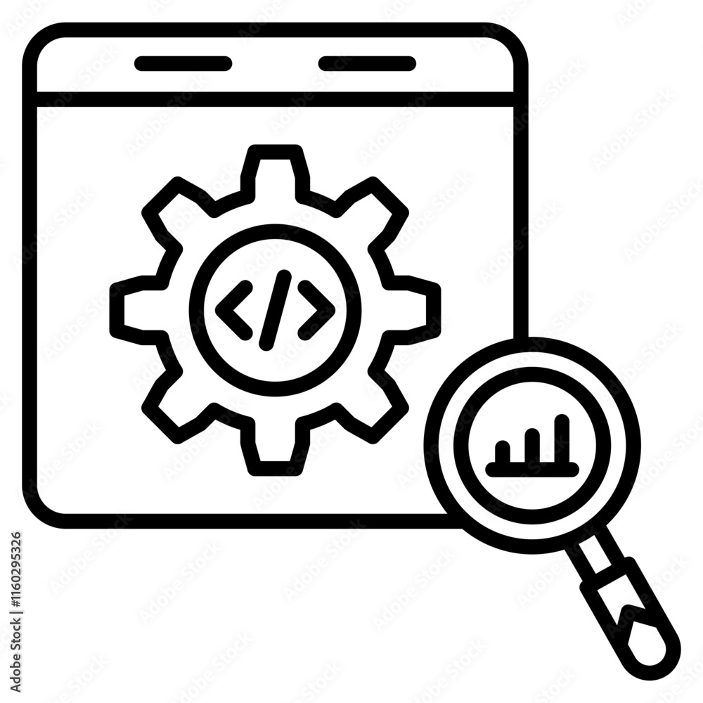 Monitoring Icon Element For Design Monitoring Icon Element For Design