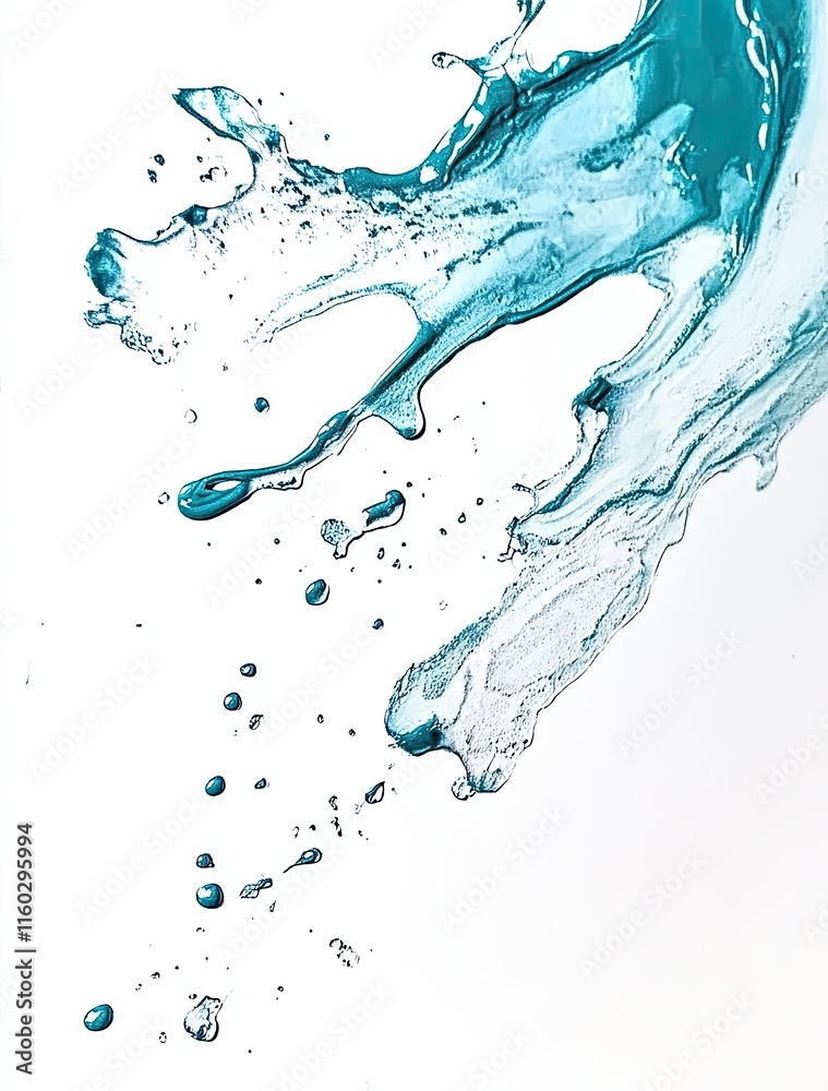 Obraz premium Splashing Water Droplets