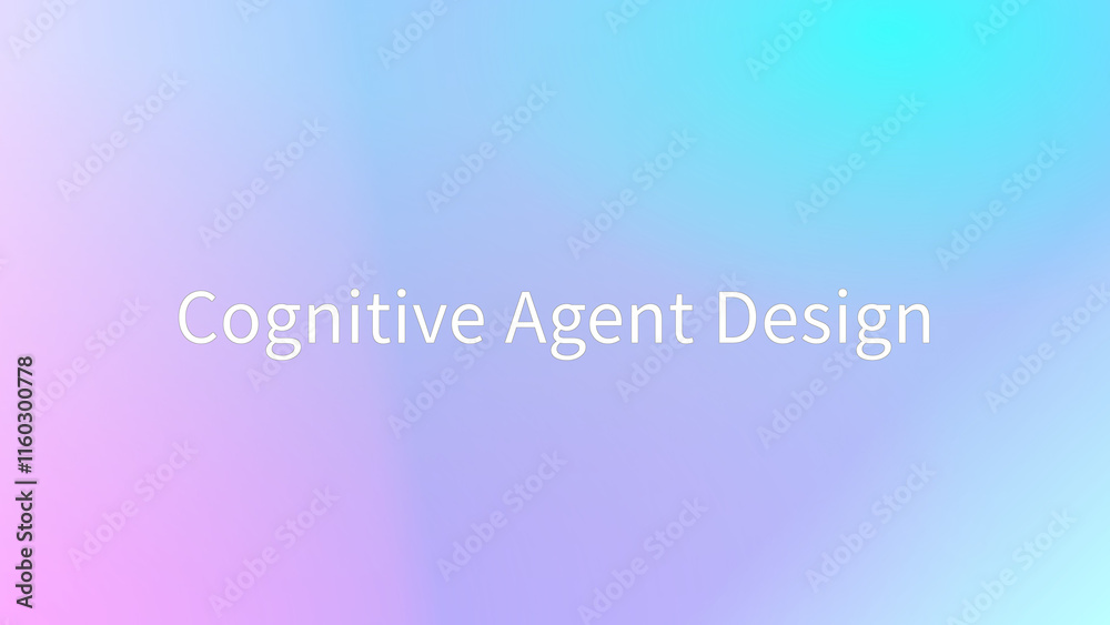 Cognitive Agent Design のグラデーション背景イラスト Cognitive Agent Design のグラデーション背景イラスト