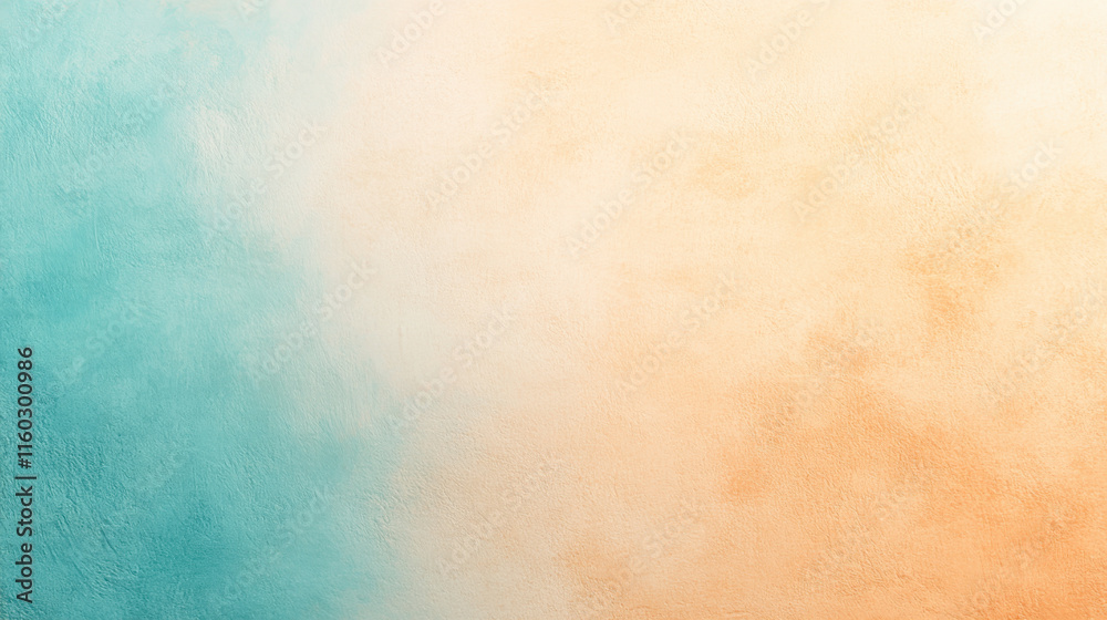 Obraz premium Soft Gradient Texture in Aqua and Peach Hues with Artistic Flow