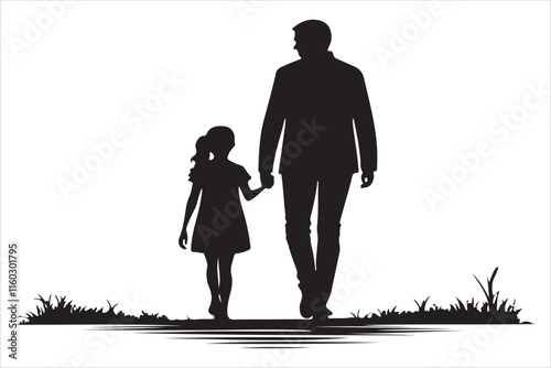 Silhouette of Love: A Father and Mother United photo