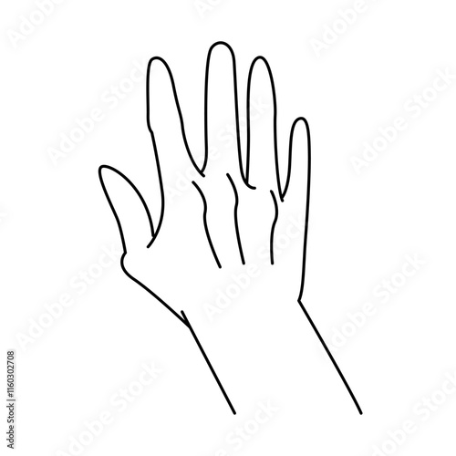 Hand Gestures Thin Line Icons