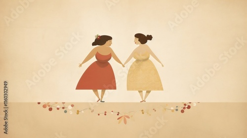 Romantic Lesbian Wedding Silhouette